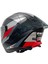 865 Tıtan Black Whıte Red Kask 3