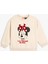 Minnie Mouse Baskılı Sweatshirt Lisanslı Pamuklu Şardonlu 1