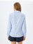 Uzun Kollu Slim Fit Çizgili Poplin Gömlek 4