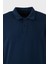 Streç Pamuklu Regular Fit Düğmeli Polo Yaka Sweat Erkek Sweat 5905727 2
