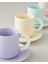 Softy New Bone China 8 Parça 4 Kişilik Kahve Fincan Takımı 100 ml Renkli 4