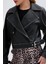 Kadın Hakiki Deri Siyah Deri Mont 616 Z-4011 Bn Derımont SK24/25 Sıyah 5