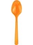 Plastik Şeffaf Turuncu Sup Kaşık - Tatlı Dondurma Kaşığı - 12.5 cm . - 50 Adetlik Paket 2