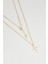 Minimal 18 Ayar Sarı Altın Kaplama 44 cm Gümüş Cross Kolye 1