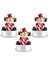 New Year Yılbaşı Bear 3'Lü Tealight Mum 13,8x4,8x7 Cm 1