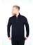 Erkek Dik Yaka Yarım Fermuarlı Selanik Lacivert Sweatshirt 2