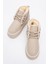 Ovela Bej Cilt Kalın Taban Bağcıklı Kadın Spor Bot 2