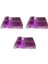Plastik Şeffaf Mor Sup Kaşık - Tatlı Dondurma Kaşığı - 12.5 cm . - 50 Adetlik 3 Paket 1