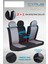 citroen C1 Uyumlu Deri Detaylı Oto Koltuk Kılıfı Ön Arka Set Cyrus Model Füme Sc 4