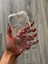 iPhone 16PLUS Uyumlu Kılıf Şeffaf ve Hologram Yastık Desenli Silikon Kılıf 3