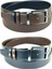 Rse Leather Goodshakiki Deri Çift Taraflı 3,5 cm Kemer - Koyu Kahverengi/siyah 1