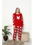 Kadın Cepli Büyük Beden Kalın Polar Pijama Takımı 2139 1