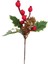 Yılbaşı Çam Dalı Berryli Çift Kozalaklı 20 cm 1