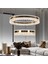 Canel Gold Iki Katlı 152 Watt Kristal Taşlı Modern LED Sarkıt Avize 1