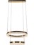 Canel Gold Iki Katlı 152 Watt Kristal Taşlı Modern LED Sarkıt Avize 2