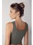 Kalın Askılı Crop Top Fitilli Spor Büstiyer C02 2