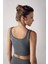 Kalın Askılı Crop Top Fitilli Spor Büstiyer C02 2
