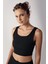 Kalın Askılı Crop Top Fitilli Spor Büstiyer C02 1
