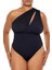 Plus Size Tek Omuzlu Bodysuit 3
