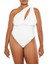 Plus Size Tek Omuzlu Bodysuit 1