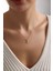 Taşlı Double Heart Kalp Kolye 45 cm 3