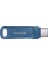 Ultra Dual Drive Go 256GB USB Type-C Flash Bellek (Navy Blue) SDDDC3-256G-G46NB 2