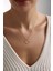 Tek Taşlı Lines Kalp Kolye 55 cm 3