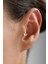 Taşlı Kelebek Tragus Küpe 1