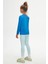 Saks Basic Unisex Çocuk Mevsimlik Sıfır Yaka Uzun Kollu Tişört 4