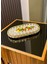 - Lüks Lüks Kristal Taşlı Baton Organizer Servis Sunum Tepsisi 32CM Gold 2