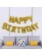 1 Set 40.64 cm Altın Doğum Günü Folyo Balonları Happy Birthday Yazılı 4