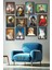 Duvarlarınızda Zarafet 12LI Kedi Portre Mdf Tablo 1