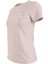 Kadın 2'li Monologo Slım Tee T-Shirt-Pudra-Beyaz 2