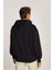 Erkek Embroıdered Box Sweatshirt - Siyah 3
