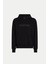Erkek Embroıdered Box Sweatshirt - Siyah 4