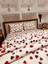 Bykutlay Home Collection Çift Kişilik Nevresim Takımı Ottoman Serisi Kırmızı Kalp Desenli 2