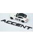 Accent Bagaj 3m 3D Siyah Abs Yazı Logo Hyundai Ile Uyumlu 3