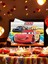 Cars Temalı 120 x 180 Masa Örtüsü - Doğum Günü Parti ve Eğlenceli Etkinlikler Için 2
