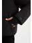 Defactofit Şişme Mont Su Itici Dik Yaka Fermuarlı Çıtçıtlı Cepli Puffer Black 5