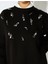 Üç Iplik Şardonlu Uzun Kollu Bisiklet Yaka Pullu Payetli Sweatshirt 5