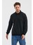 Polo Yaka Çizgili Regular Fit Sweatshırt (WK25214) 1