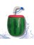 Karpuz Model Kendiliğinden Pipetli 900 ml Suluk, Matara (4738) 1