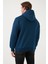 Slim Fit Kapüşonlu Kanguru Cepli İçi Tüylü Yumuşak Şardonlu Sweat Erkek SWEAT 5905281 6