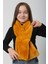 Çocuk Peluş Kaşkol Boyunluk Atkı Rkb-Ç-01 Hardal 1