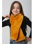 Çocuk Peluş Kaşkol Boyunluk Atkı Rkb-Ç-01 Hardal 5