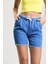 2080 Kadın Püsküllü Paça Jeans Denim Kot Şort 1
