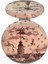 Cep Çanta Makyaj Aynası - İstanbul Desenli Temalı Ayna - Çift Taraflı - Büyüteçli - Yuvarlak 7 cm 1