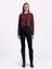 Kadın Slım Fıt Triko Hırka-Bordo 1