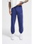 Erkek Luxury Basic Yıkamalı Jogger Eşofman Altı Mıdnıght Blue Cloudy 1