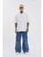 Erkek Yan Cepli Baggy Jean Pantolon Blue 4